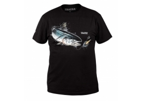T-Shirt Traper Art Salmon Black