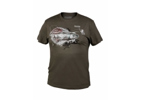 T-Shirt Traper Art Grayling Dark Khaki