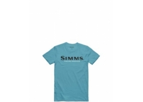 Simms Kid's Logo T-Shirt Tahiti Blue