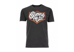 Simms Fish It Well Badge T-Shirt Charcoal Heather