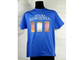 T-Shirt Sztuka Łowienia - niebieski