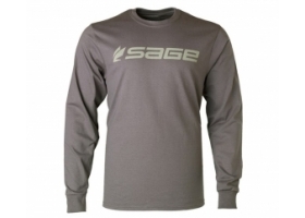 Sage Logo Tee - Long Sleeve Charcoal