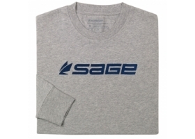 Sage Logo Long Sleeve Tee HeatherGrey 