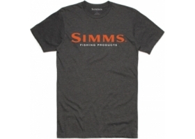 Simms Logo T-shirt Charcoal Heather