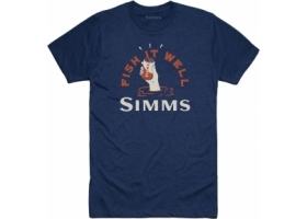 Simms Cheers Fish It Well T-shirt Navy