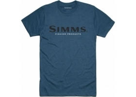 Simms Logo T-Shirt Blue Heather