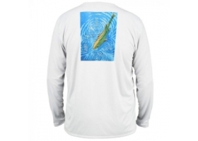 Simms Solar Tech Tee Rising Trout Sterling