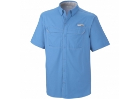 Columbia Low Drag Offshore SS Shirt Blue