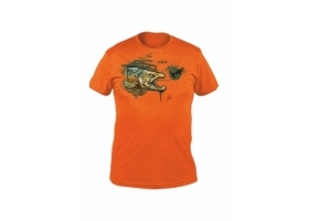 T-Shirt Traper Art Trout Orange