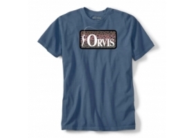 Orvis Bent Rod Badge Tee T-Shirt Indigo